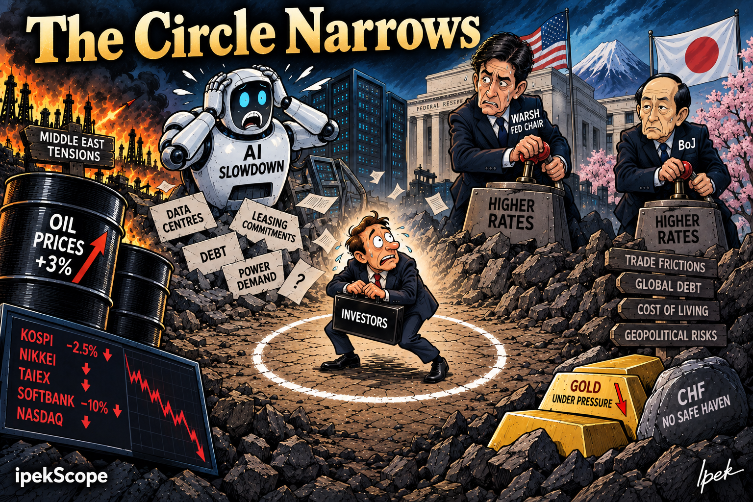 The circle narrows