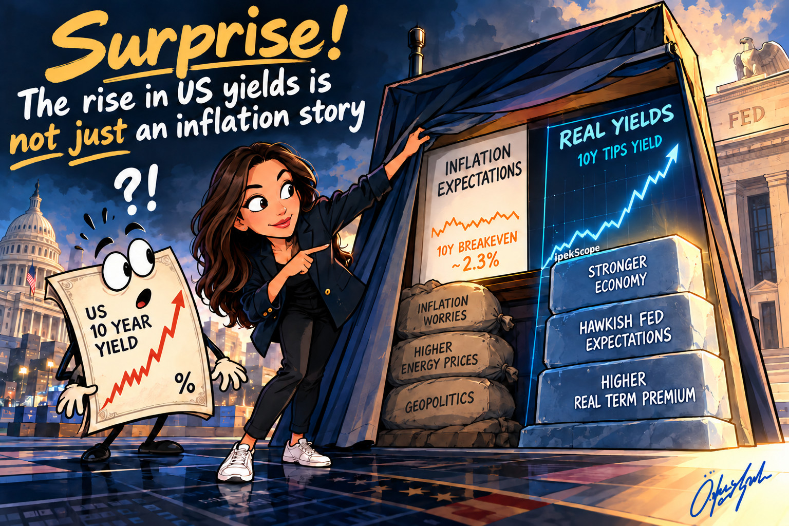 Surprise! The rise in US yields is not an inflation story