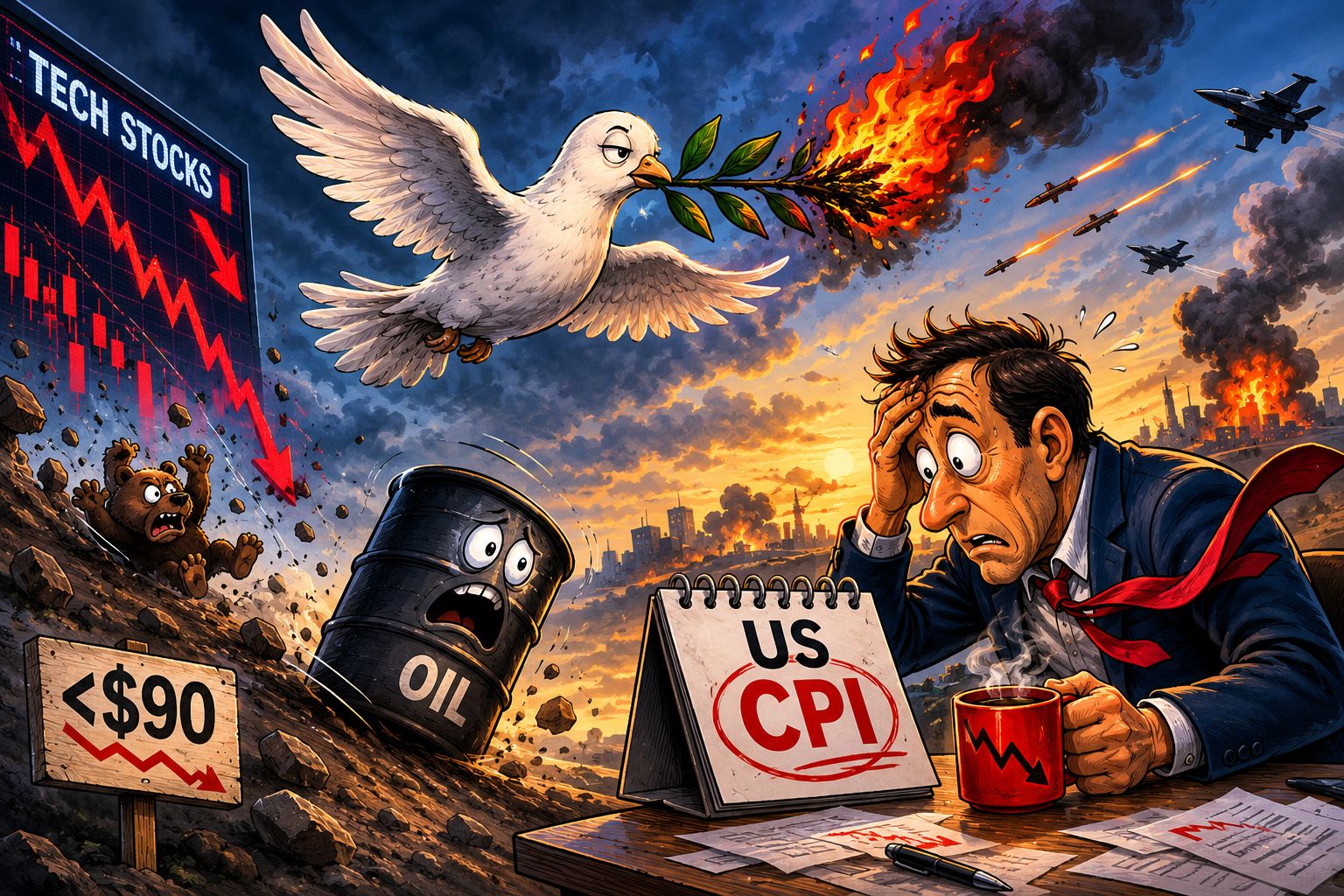 Fragile nerves into US CPI