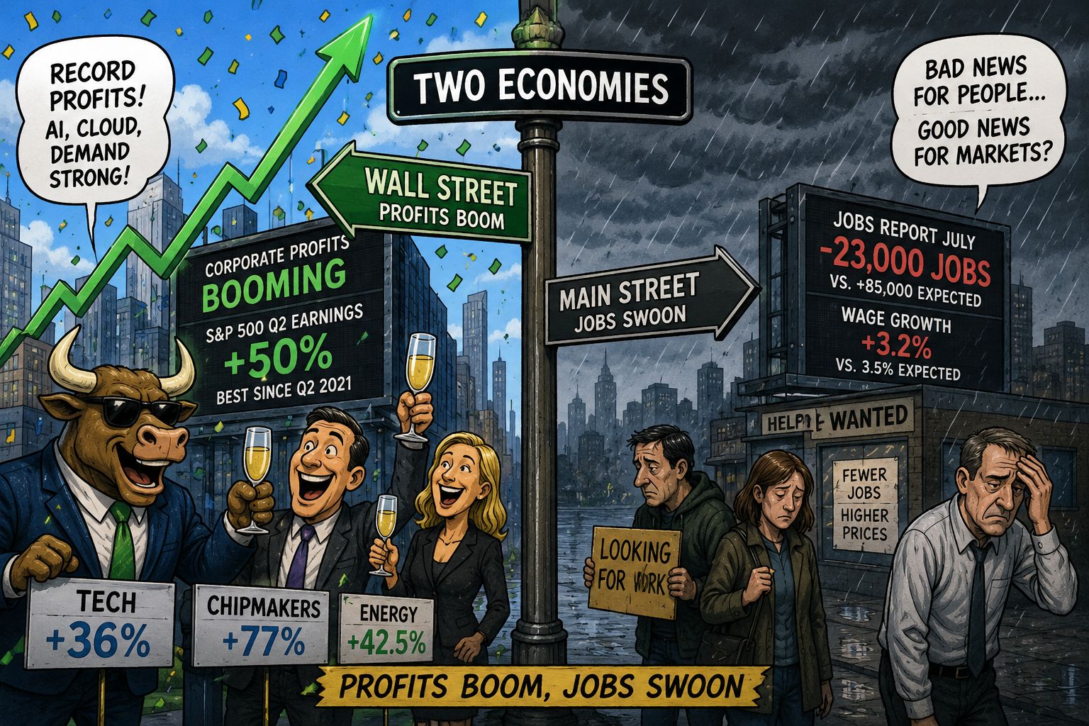 Profits boom, jobs swoon