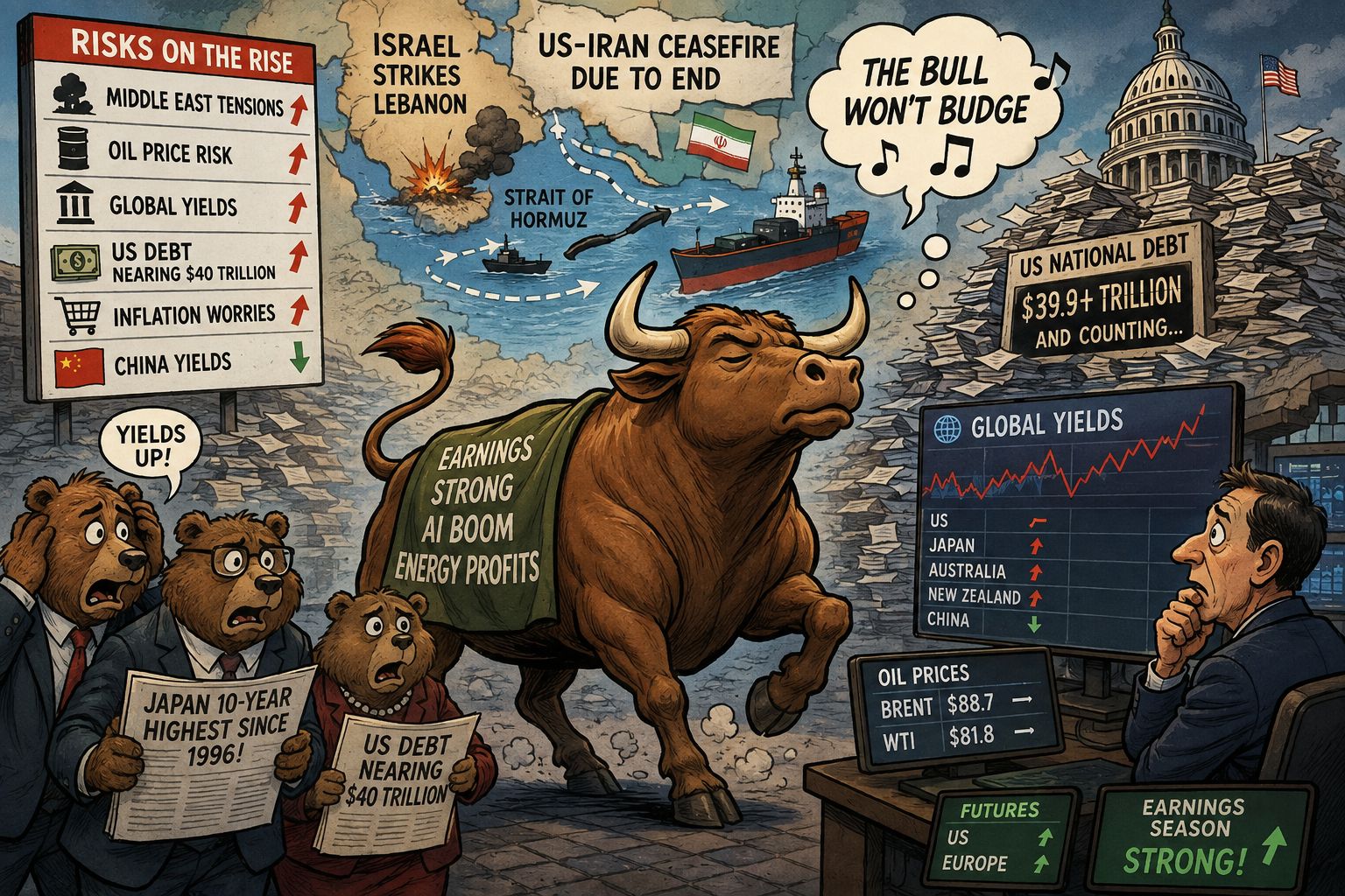 Risks rise, but the bull won’t budge