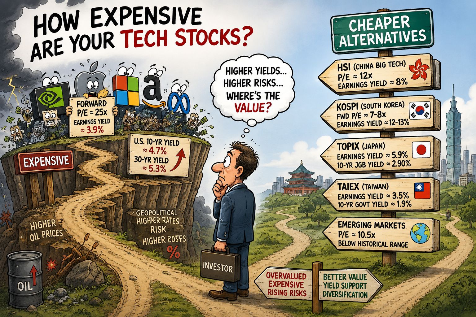 How expensive are your tech stocks?